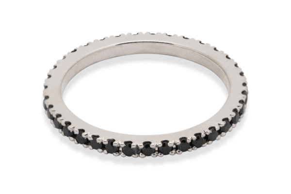 Memoire Ring aus Silber mit Spinell