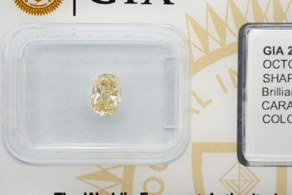 Gelber Brillant 0,71ct – Bild 2