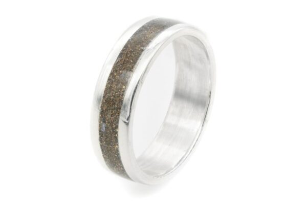 Bandring aus Silber mit Goldstaub