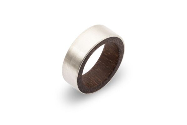 Bandring aus Silber und Massaranduba Holz