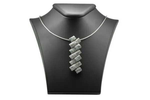 Diamant Collier mit Baguette Schliff