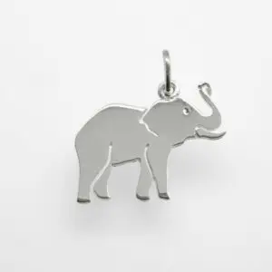 Silber Elefant Anhänger