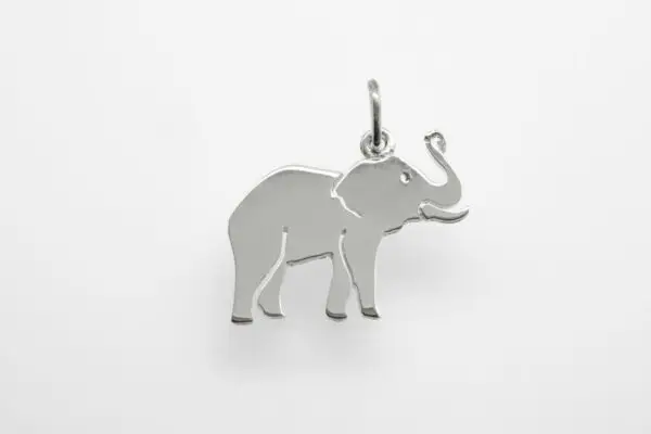 Silber Elefant Anhänger