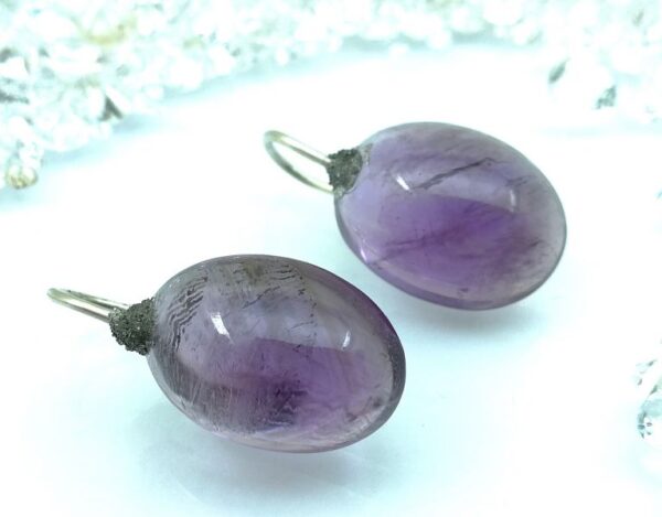 Ohrhänger mit Amethyst in Silber