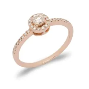 Diamantring aus Roségold